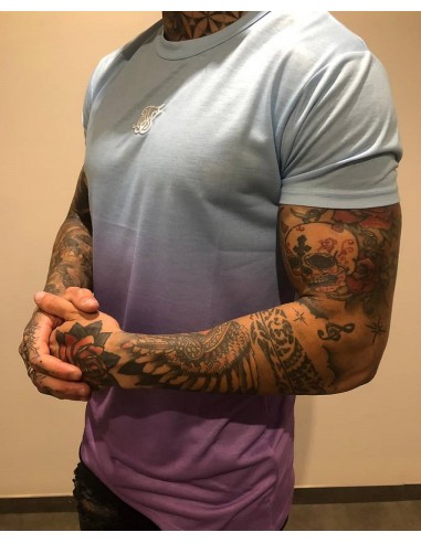 Camiseta degradada azul