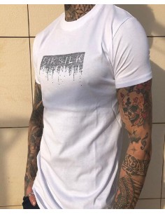 Camiseta Blanca Rhinestone 2