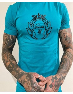 Camiseta turquesa logo...
